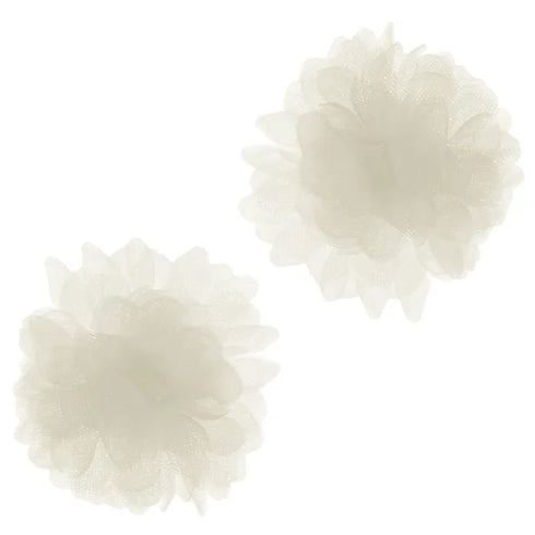 1.5cm x 4cm Tulle Flowers (available in 3 colours)